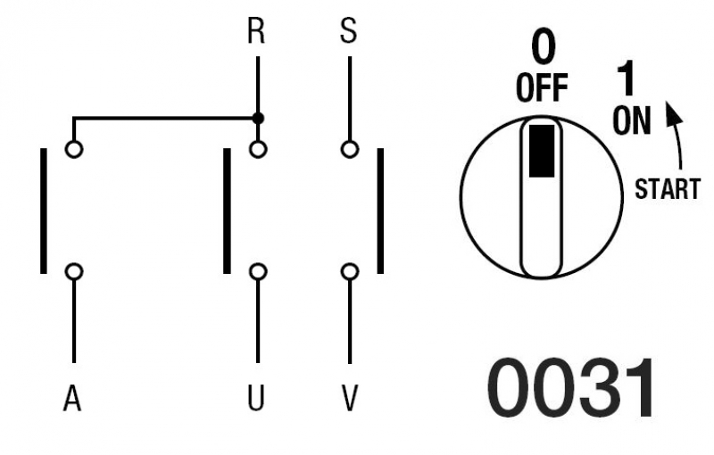 Interruttore On/off Start Stop Monofase 20-35A 110/220V Per Motore Elettrico